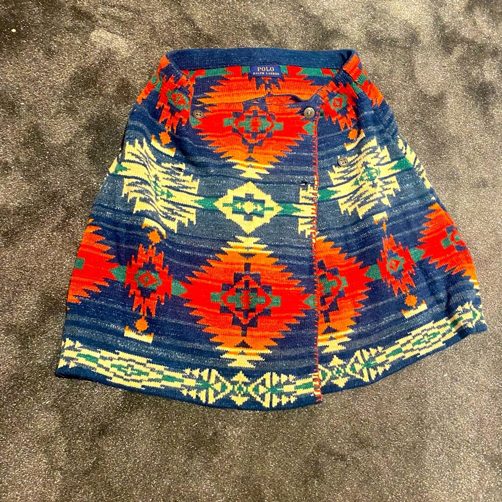 Polo vintage 90s 🧶 knit wrap skirt